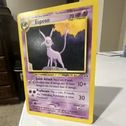 Pokemon Espeon Neo Discovery Rare Regular 20/75 70 HP Stage 1 English TCG Card - Image 2