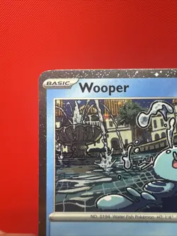 Wooper Cosmos Holo Black Star Promo SWIRL - SVP155 Pokemon Card NM - Image 5
