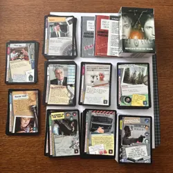 1996 X FILES CCG LOT OF 180~ CARDS EMPTY BOX INSTRUCTIONS CHECKLIST - Image 1