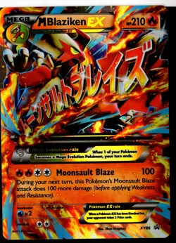 M Blaziken EX XY86 XY Promos - Regular Size - Pokemon Card Mega Evolution - HP - Image 1
