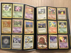 396 Pokemon cards in binder including vintage rares holos e series - Image 2