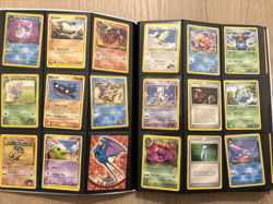 396 Pokemon cards in binder including vintage rares holos e series - Image 3