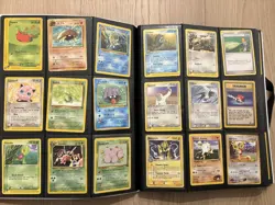 396 Pokemon cards in binder including vintage rares holos e series - Image 4