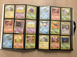 396 Pokemon cards in binder including vintage rares holos e series - Image 5
