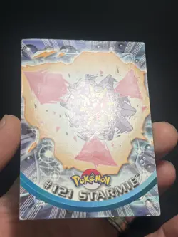 #121 Starmie Topps TV Animation Series 3 Pokemon Card 2000 Blue Logo - Image 2