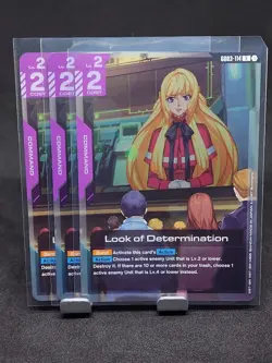 Look of DeterminationGundam Card Game . Steel Requiem Rare GD03-114 - Image 1