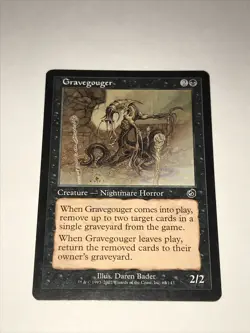 Magic the Gathering Gravegouger Card - Image 1