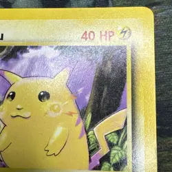 Pokemon Pikachu Card 58/102 Yellow Cheeks Base Set (MP) - Image 3