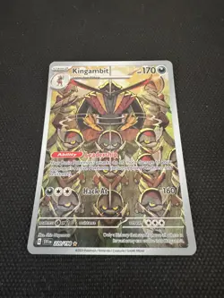 Kingambit Illustration Rare - POKEMON CARD - Scarlet & Violet Base 220/198 - Image 1