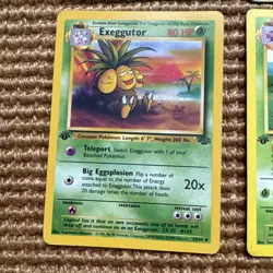 1st Editions (4 Cards) Pokemon TCG Jungles and Fossil - Image 2