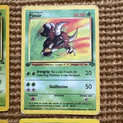 1st Editions (4 Cards) Pokemon TCG Jungles and Fossil - Image 4