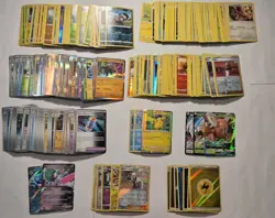 Huge Pokemon Lot No Duplicates 301 Total Cards GX V Holo Rare Reverse Holo ex - Image 1