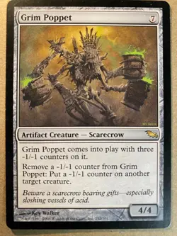 MTG 1x Grim Poppet Shadowmoor Modern Magic the Gathering Card x1 NM - Image 1