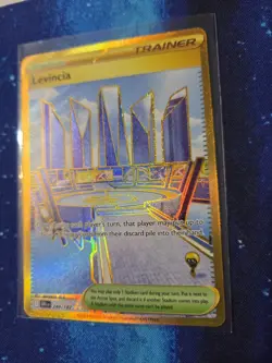 Pokemon TCG Levincia Destined Rivals Gold Secret Rare Card 244/182 - Image 1