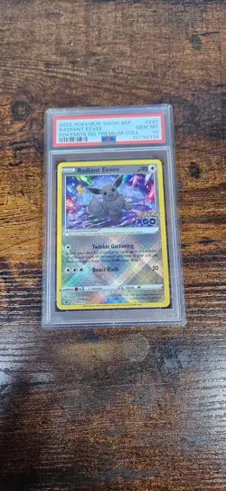 Radiant Eevee SWSH230 SWSH: Sword & Shield Promo Cards Holo PSA 10 - Image 1