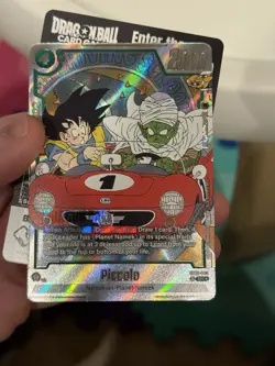 Bandai Dragon Ball Super Card Game SD14 SR Holo Piccolo SD14-04 & Goku Card - Image 1