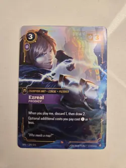 League of Legends Ezreal Prodigy Champion Unit Foil Card 149/221 - Image 1
