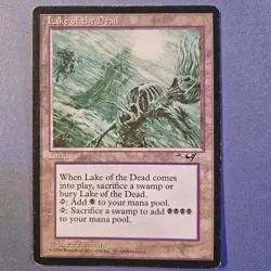MTG Lake of the Dead Alliances 1996 Rare Land Reserved List MP/HP - Image 2