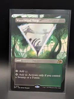 MTG - Wastewood Verge - BORDERLESS - Land (G/B) - DFT #374 - Rare - NM - Image 1