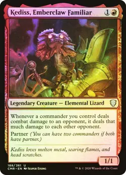 Kediss, Emberclaw Familiar *Foil* - CMR - NM - Magic The Gathering - MTG - Image 1
