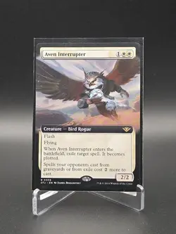 Aven Interrupter- Outlaws of Thunder Junction Extended Art Regular -MT/NM - Image 1