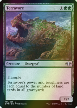 MTG Terravore Foil ** Dominaria Remastered ** English - Image 1