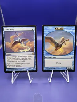 Swan Song - MTG Theros (2013) Regular Lightly Played - Swan Token Included - Image 3