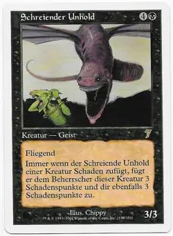 Schreiender Unhold # 119/350 (Bellowing Fiend) Rare MTG 7.Edition 2001 DE Mint - Image 1