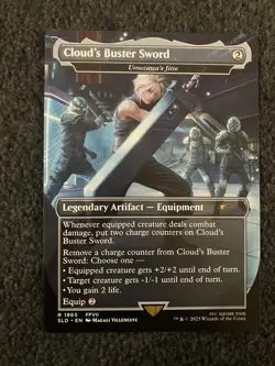 Magic MTG - Cloud's Buster Sword - Umezawa's Jitte - Secret Lair Drop - Image 1