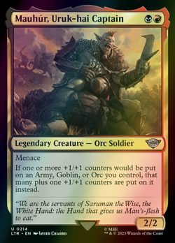 MTG Mauhur, Uruk-hai Captain Foil ** The Lord of the Rings ** English - Image 1