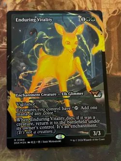 1x FOIL SHOWCASE ENDURING VITALITY - DUSKMOURN - MTG - Magic the Gathering - Image 1