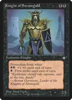 Knight of Stromgald Ice Age Uncommon NM Magic: The Gathering Normal - Image 1