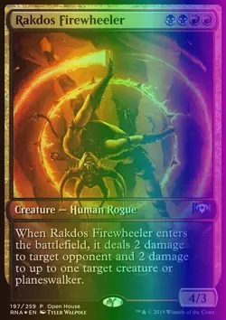 MTG Rakdos Firewheeler (197) Ravnica Allegiance Promos NM FOIL - Image 1