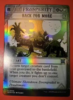 MTG: BACK FOR MORE, FOIL FINISH, UNCOMMON - THE PROSPERITY POST, 0036, NM - Image 1