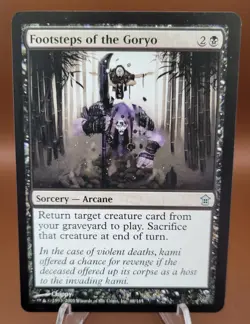 Footsteps of the Goryo x1 MTG Saviors of Kamigawa Magic Moderate Play MP English - Image 1
