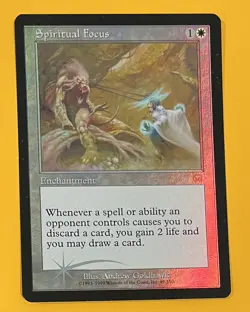 MTG SPIRITUAL FOCUS (FOIL) Mercadian Masques (OldManMTG 004-099) - Image 1