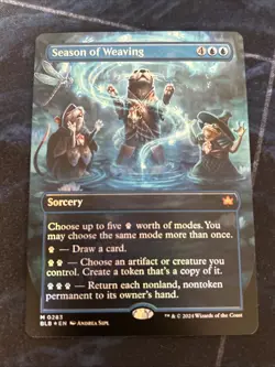 Season of Weaving (Borderless) Bloomburrow Foil NM-M Unplayed MTG Magic - Image 1