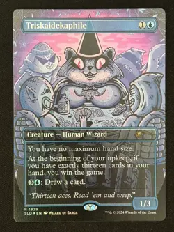 1x MTG Triskaidekaphile (Rainbow Foil) - Secret Lair Drop Series (SLD) #1829 - Image 1
