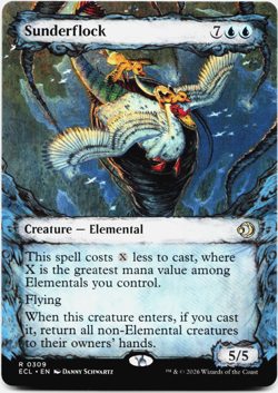 Sunderflock (Showcase) - [Lorwyn Eclipsed] Magic - MTG ECL 0309 NM 💧 - Image 1
