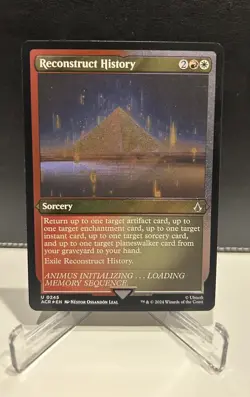 Reconstruct History - Etched Foil - Magic: The Gathering MTG Assassin’s Creed - Image 1