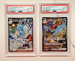Sequential PSA 10 Kingdra EX #131 Greninja EX #132 Pokemon Shrouded Fable Promo - Image 1