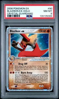 2006 Pokemon EX Crystal Guardians Blaziken-EX-Holo #90 PSA NM-MT 8 *New Grading* - Image 3