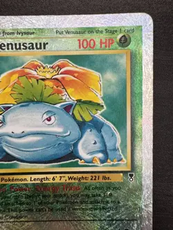2002 Pokemon Legendary Collection Venusaur 18/110 Reverse Holo Foil WOTC LP - Image 3