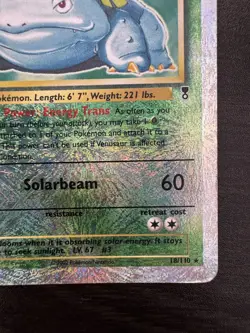 2002 Pokemon Legendary Collection Venusaur 18/110 Reverse Holo Foil WOTC LP - Image 5