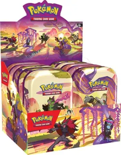 Pokemon TCG Shrouded Fable Mini-Tin Display Box (10 Mini Tins) - New/Sealed - Image 1