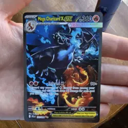 Pokemon Mega Charizard X EX 125/094 SVP Holo Mega Evolution Card English - Image 3