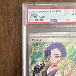 Pokemon TCG Perrin 209/167 Twilight Masquerade Ultra Rare Holo PSA 6 2024 - Image 3