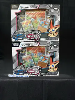 Pokemon TCG: Black Bolt & White Flare Victini Illustration Collection (Lot of 2) - Image 1