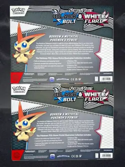 Pokemon TCG: Black Bolt & White Flare Victini Illustration Collection (Lot of 2) - Image 2