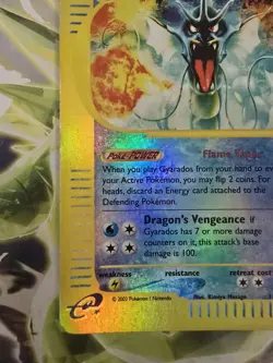 2003 POKEMON Skyridge Reverse Holo Rare Gyarados 11/144 - Image 5